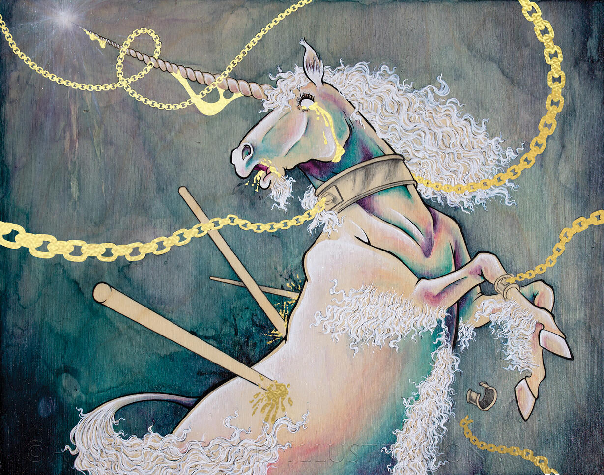 The Hunt - Gold Foil LE Print