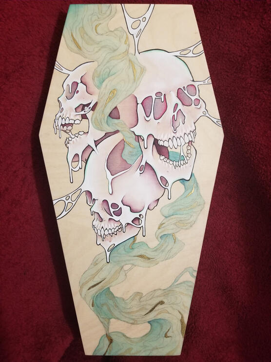 Large Skull Coffin
