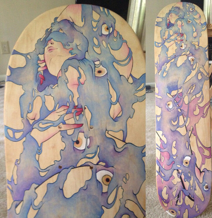 Hand Painted Skate Deck